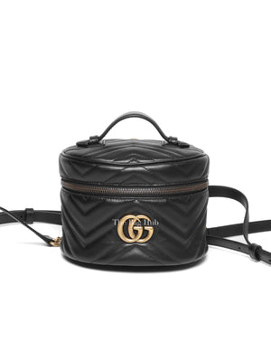 hgucci black mini backpack Gucci GG Marmont Bag THE CLOSET long wallet Gucci Black Matelasse Velvet GG