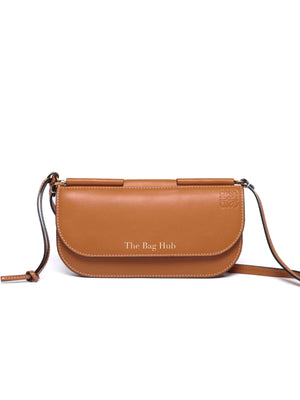 Loewe Tan Leather Gate Crossbody Pochette