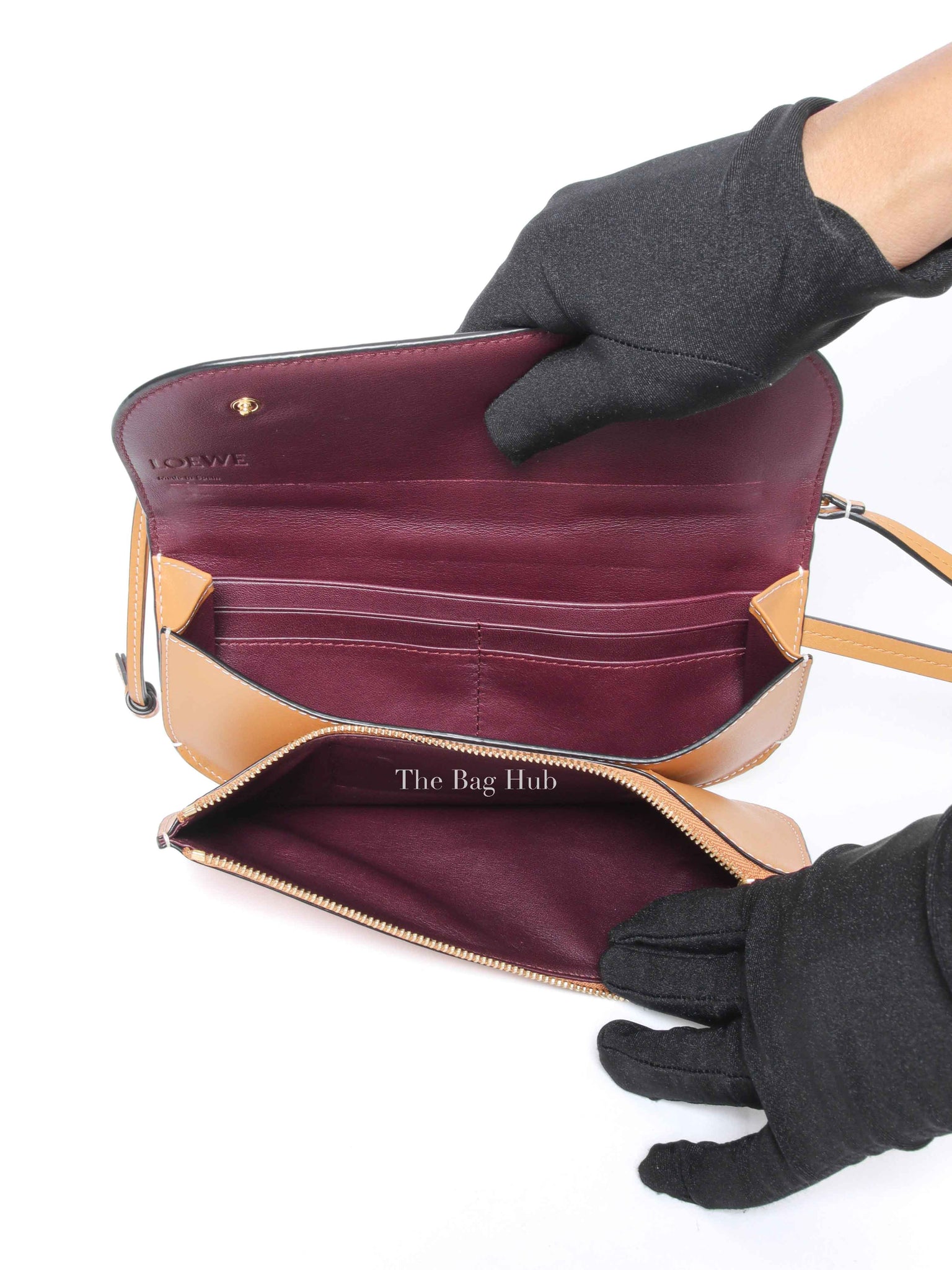 Loewe Tan Leather Gate Crossbody Pochette
