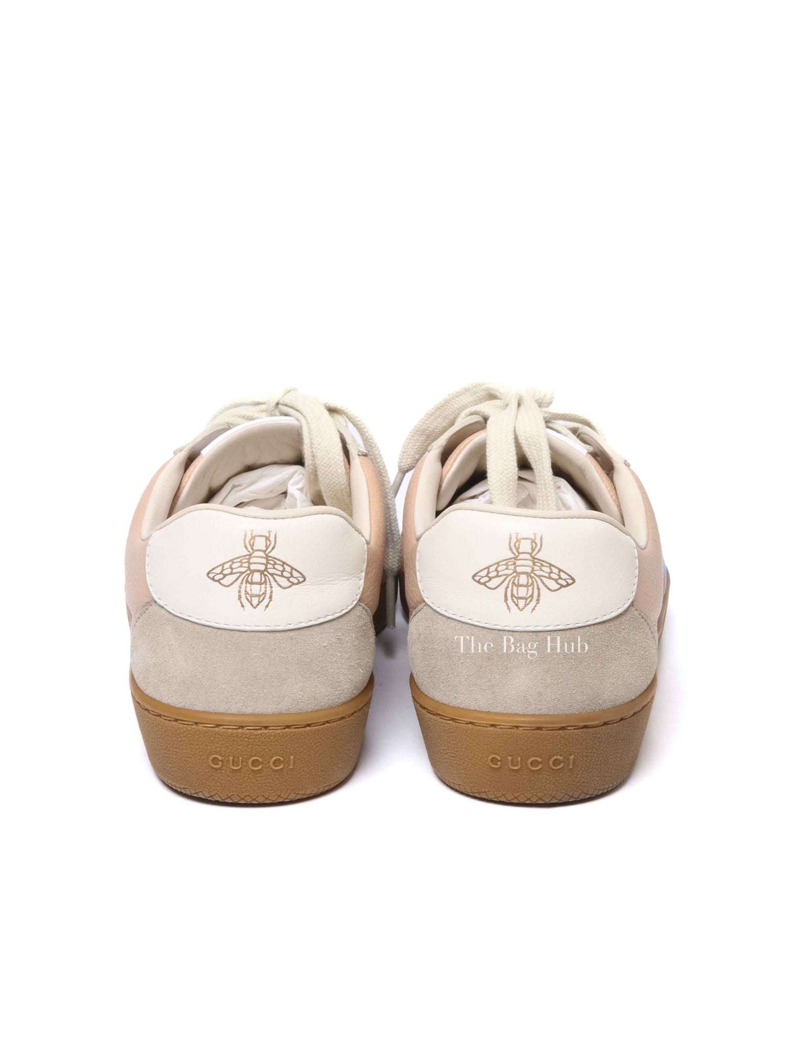 Gucci Multicolor Suede And Leather Web Low Top Sneakers Size 39.5