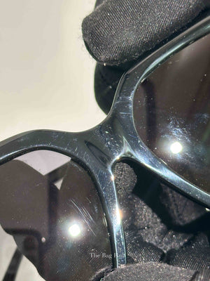 Fendi Black FF Diamonds Low Bridge Fit Acetate Sunglasses