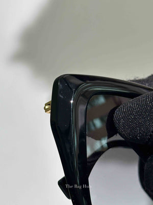 Fendi Black FF Diamonds Low Bridge Fit Acetate Sunglasses