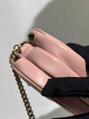 Gucci Pink GG Marmont Triple Zip Mini Crossbody Bag