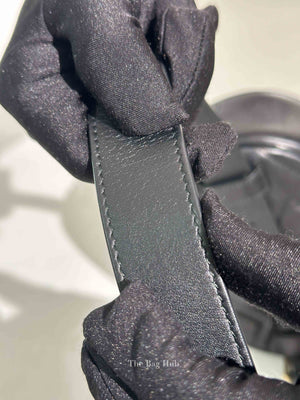 Gucci Black Leather Matelasse GG Marmont Belt Bag Size 95