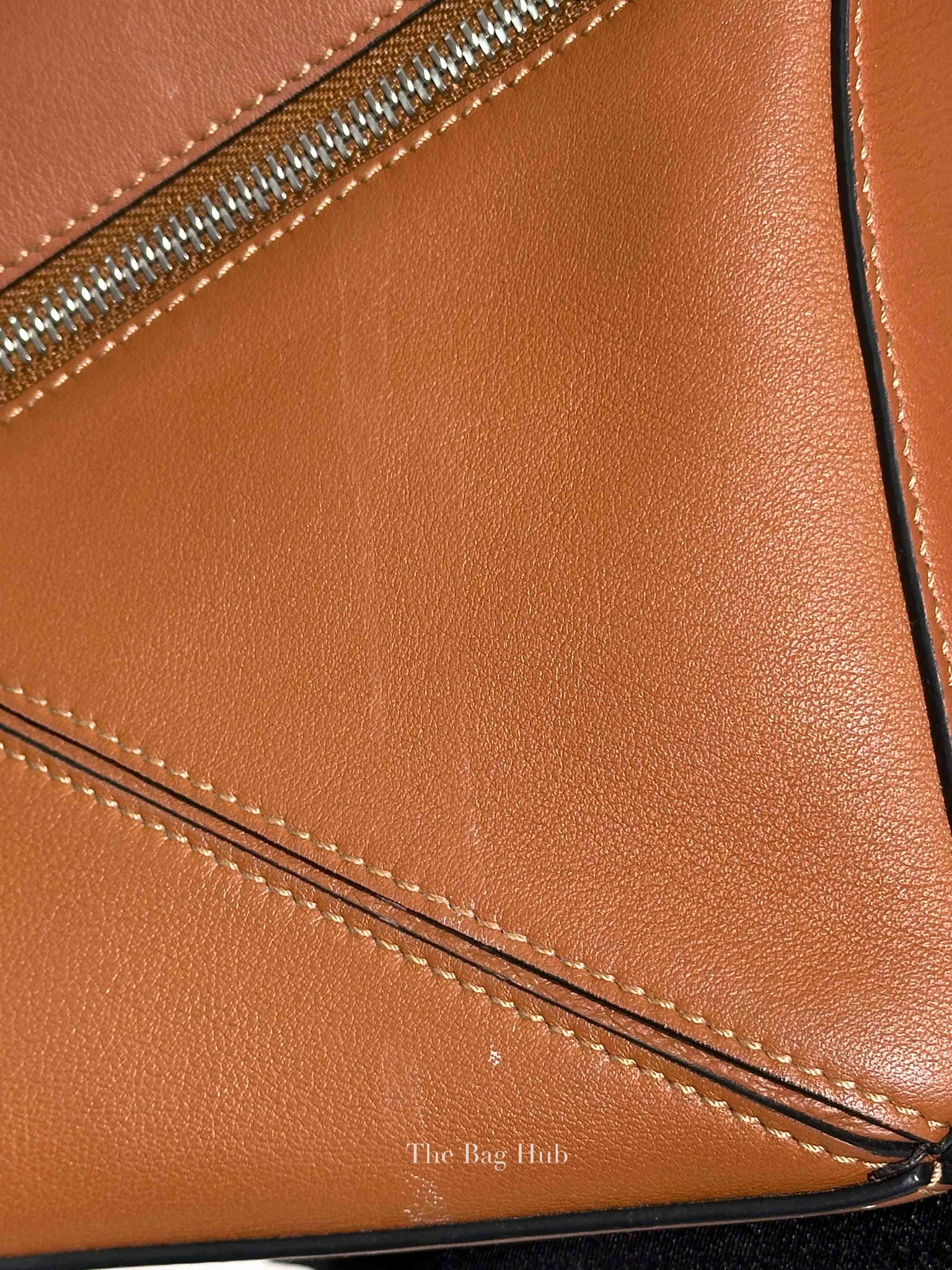 Loewe Tan Leather Puzzle Small Bag
