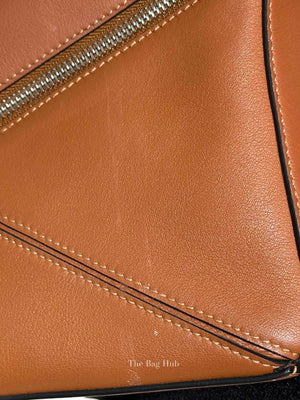 Loewe Tan Leather Puzzle Small Bag
