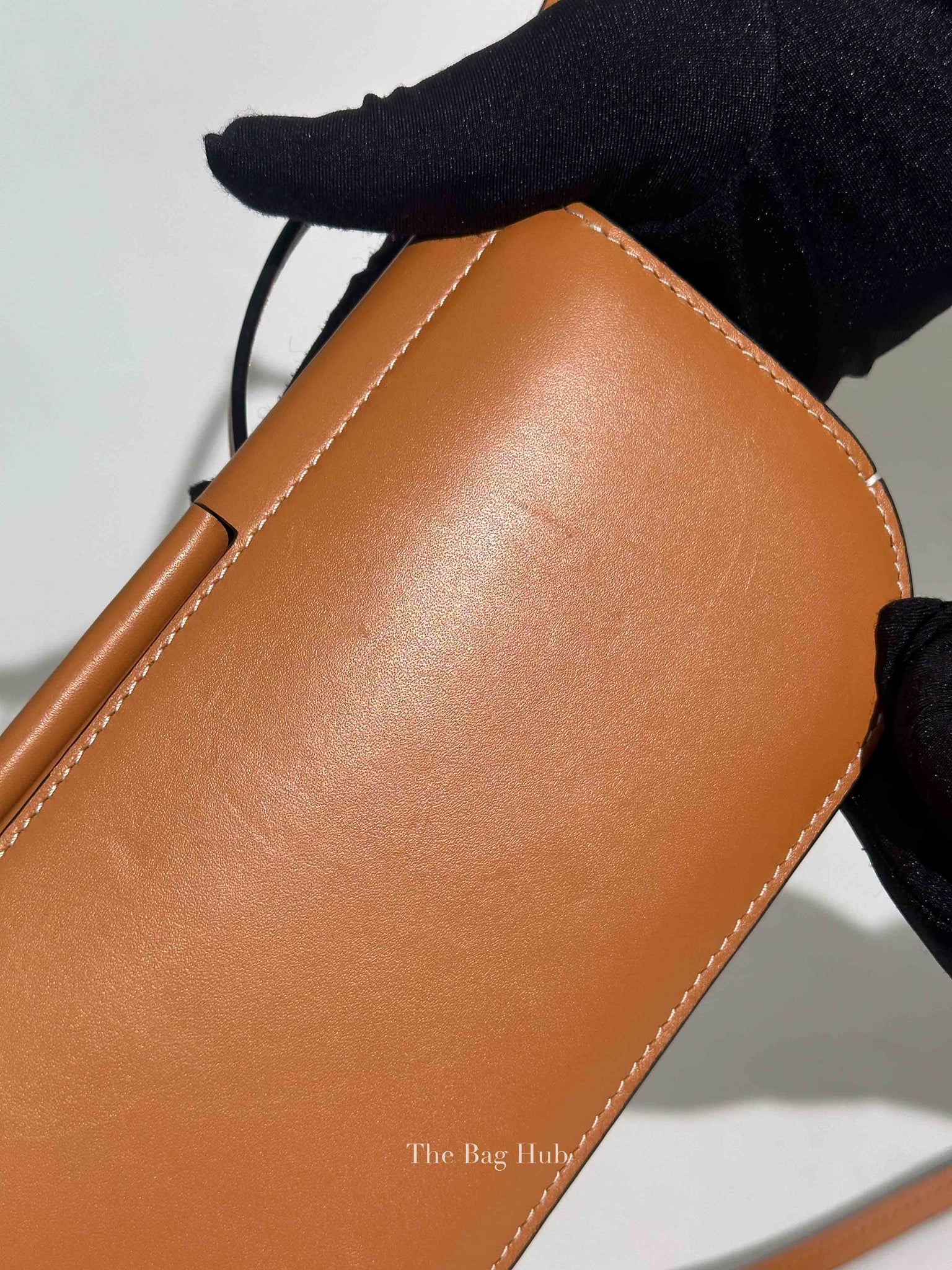 Loewe Tan Leather Gate Crossbody Pochette