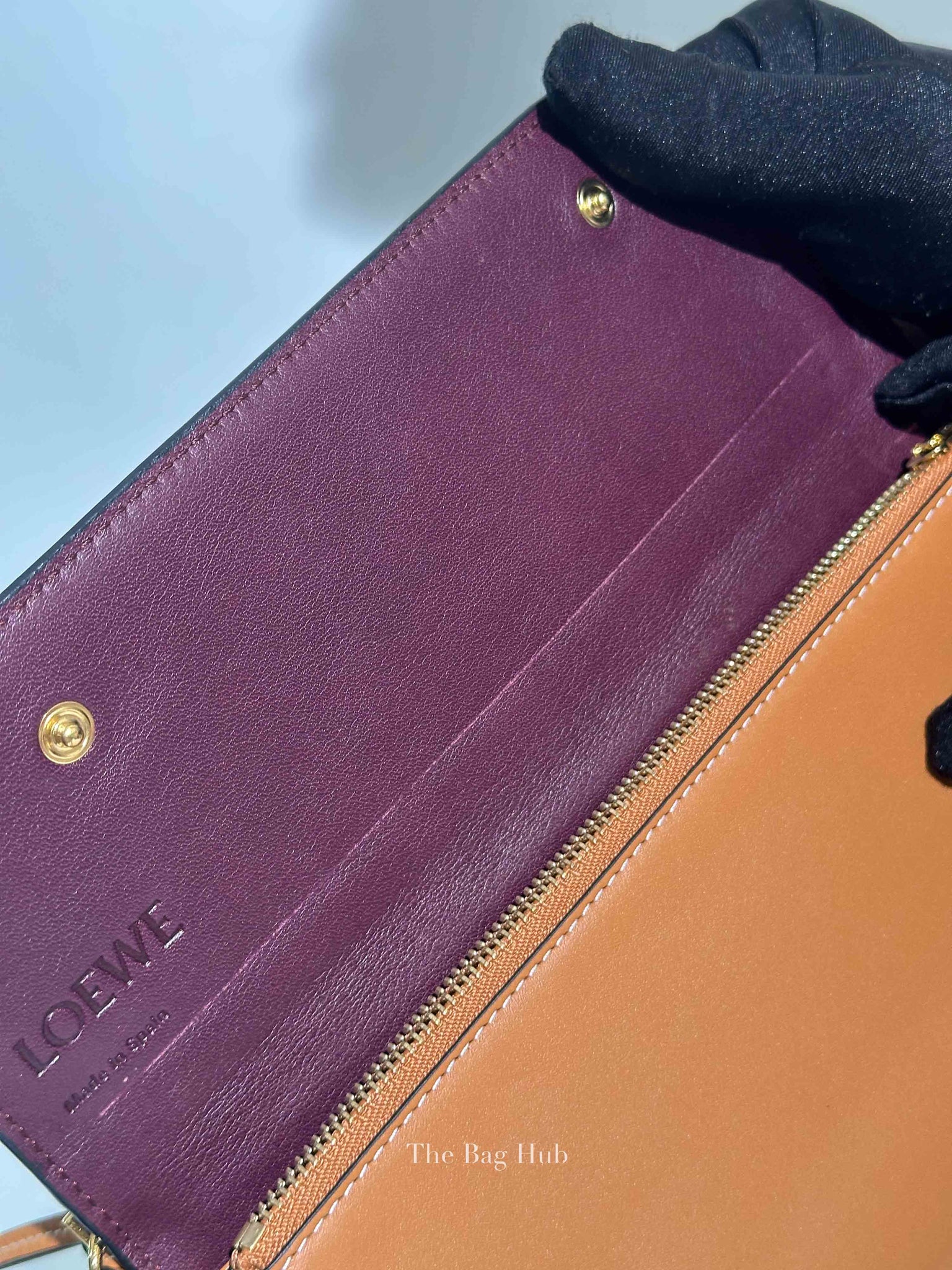 Loewe Tan Leather Gate Crossbody Pochette