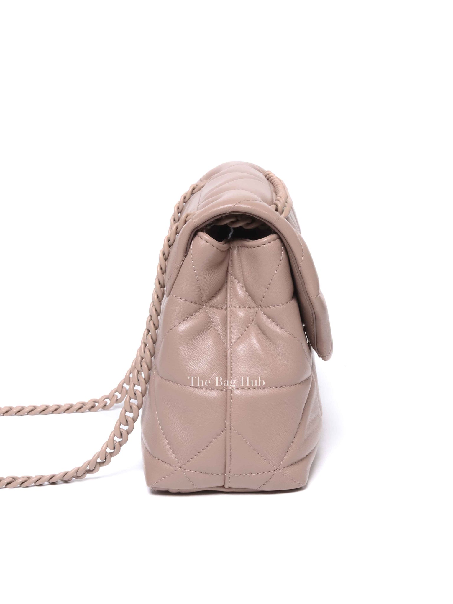 Prada Cipria Nappa Triangle Stitched Small Spectrum Flap Bag