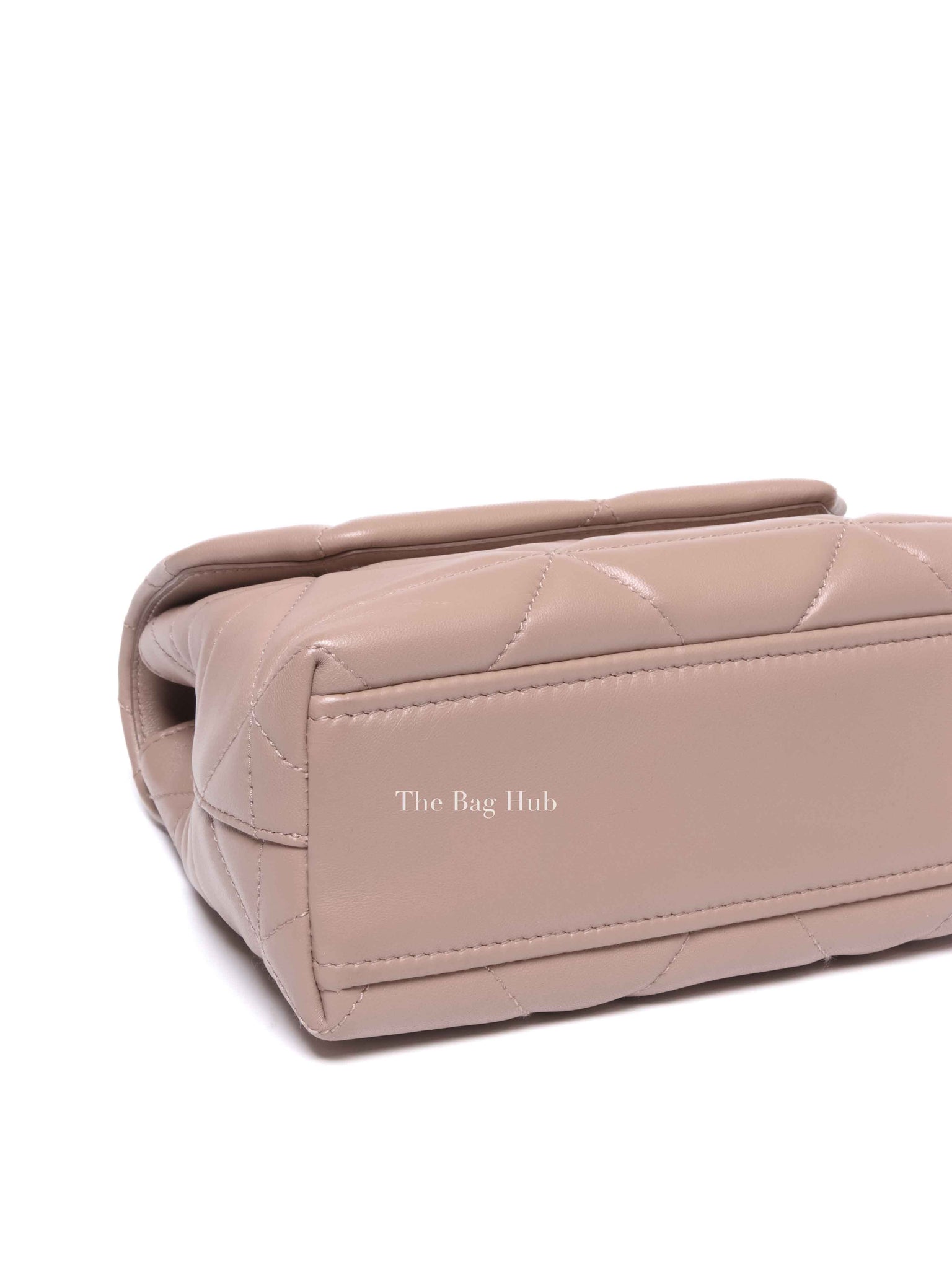 Prada Cipria Nappa Triangle Stitched Small Spectrum Flap Bag