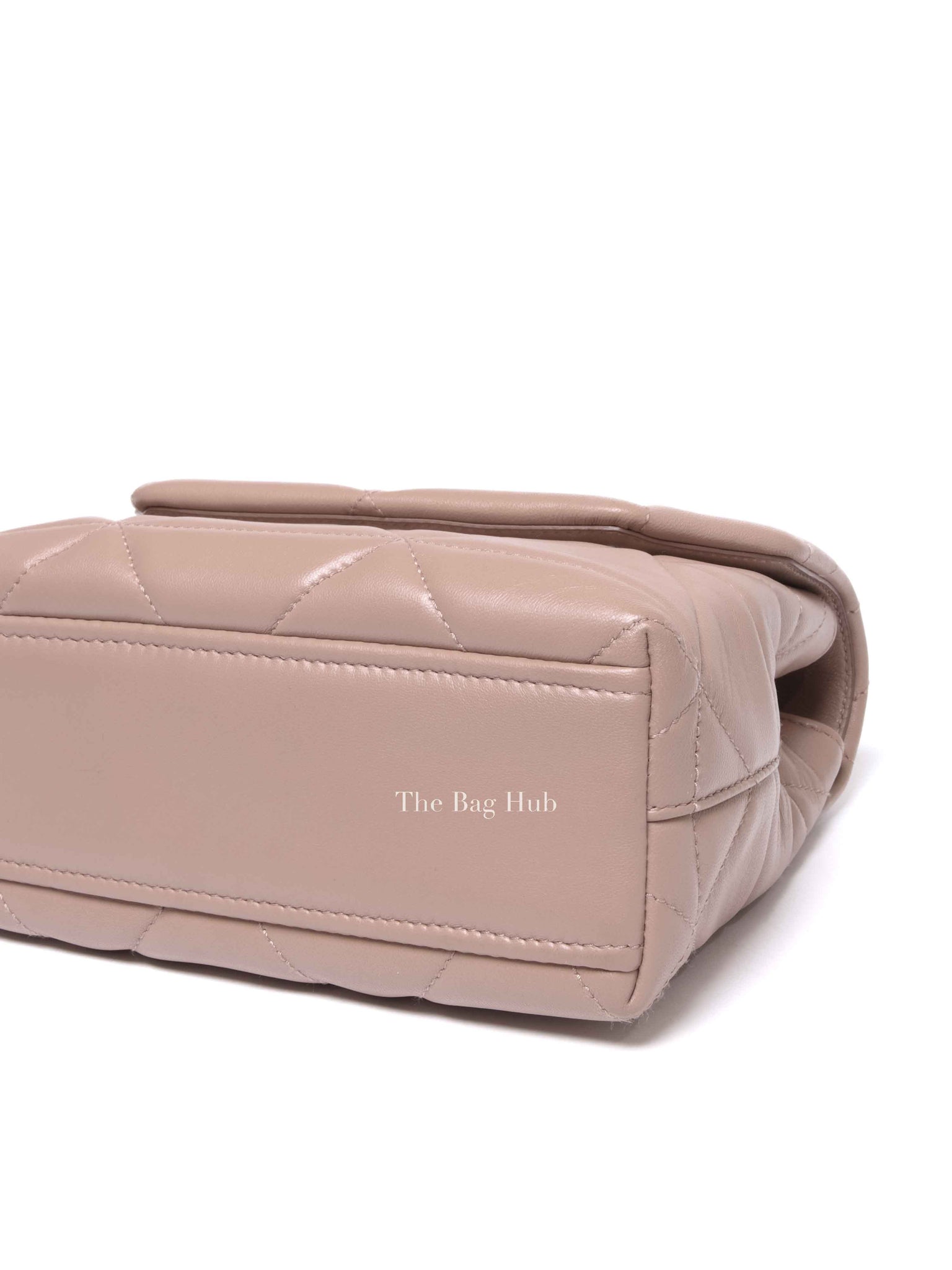 Prada Cipria Nappa Triangle Stitched Small Spectrum Flap Bag