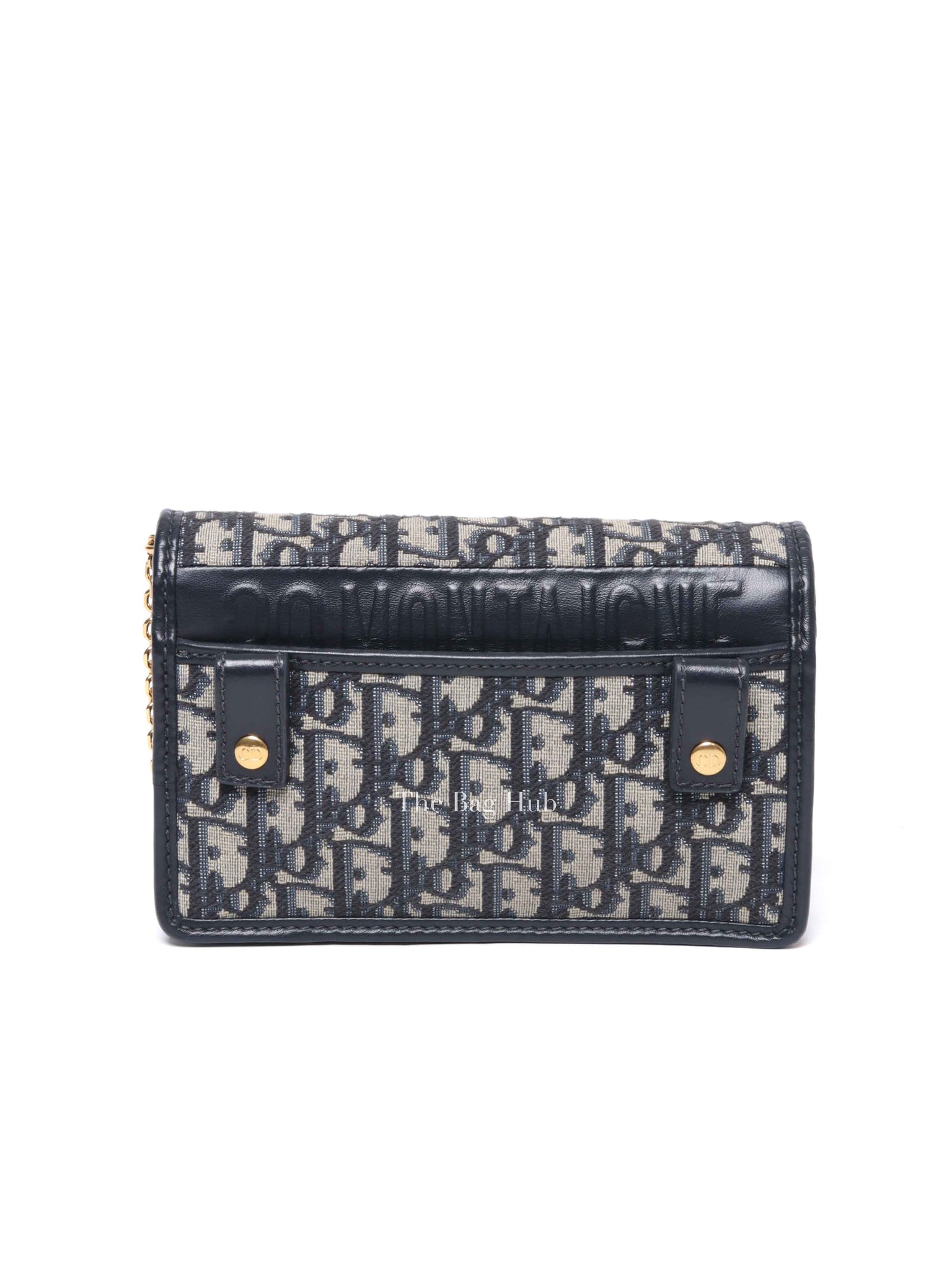 Dior Blue Oblique Jacquard 2-in-1 30 Montaigne Pouch