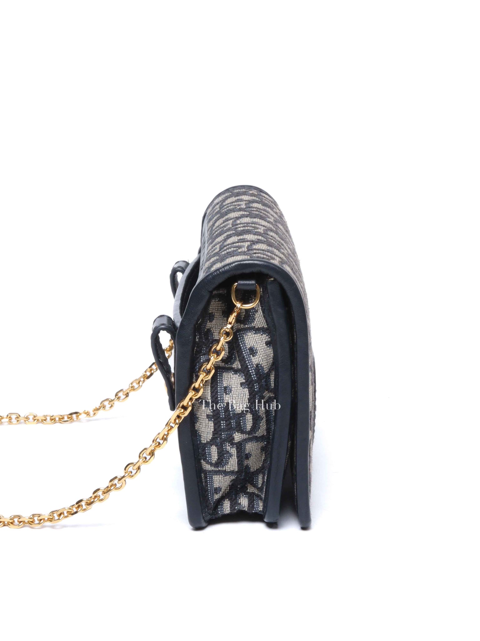 Dior Blue Oblique Jacquard 2-in-1 30 Montaigne Pouch