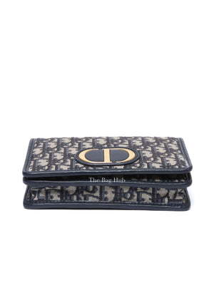 Dior Blue Oblique Jacquard 2-in-1 30 Montaigne Pouch
