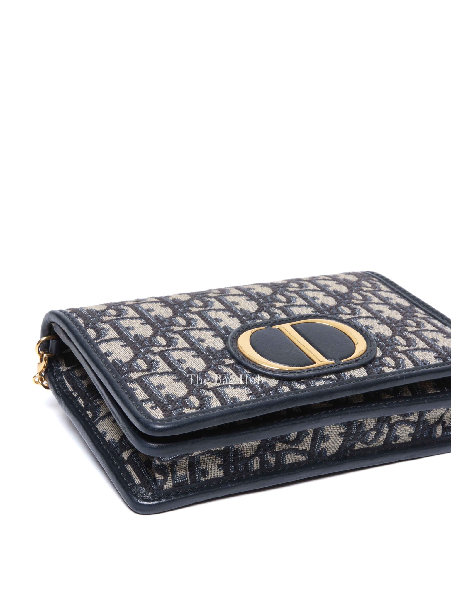 Dior Blue Oblique Jacquard 2-in-1 30 Montaigne Pouch