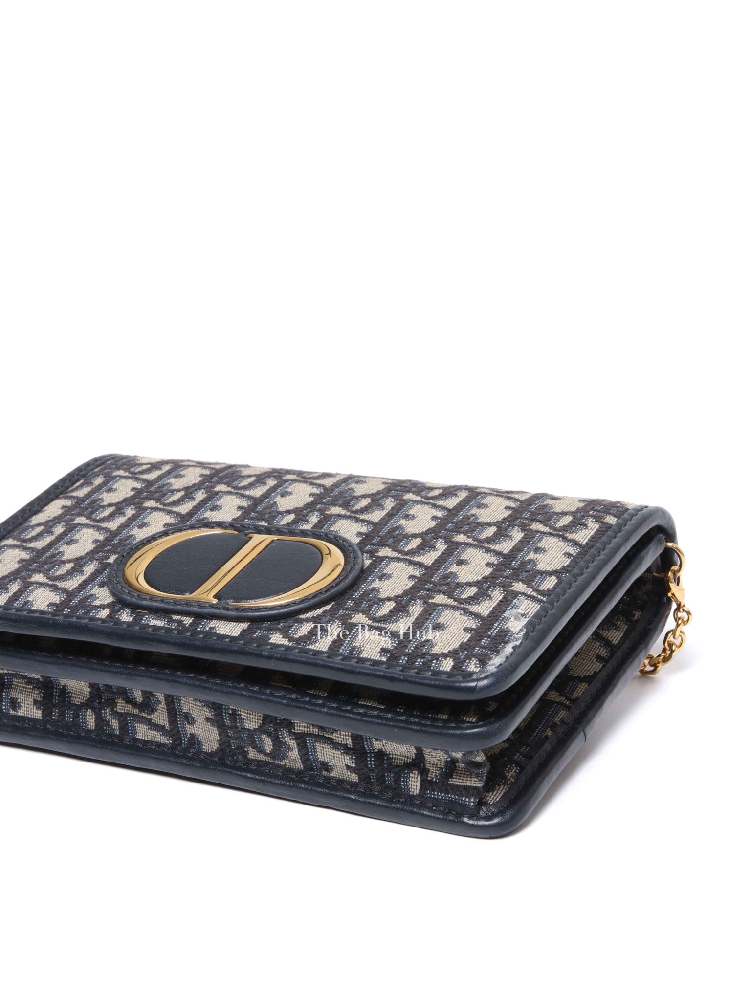 Dior Blue Oblique Jacquard 2-in-1 30 Montaigne Pouch