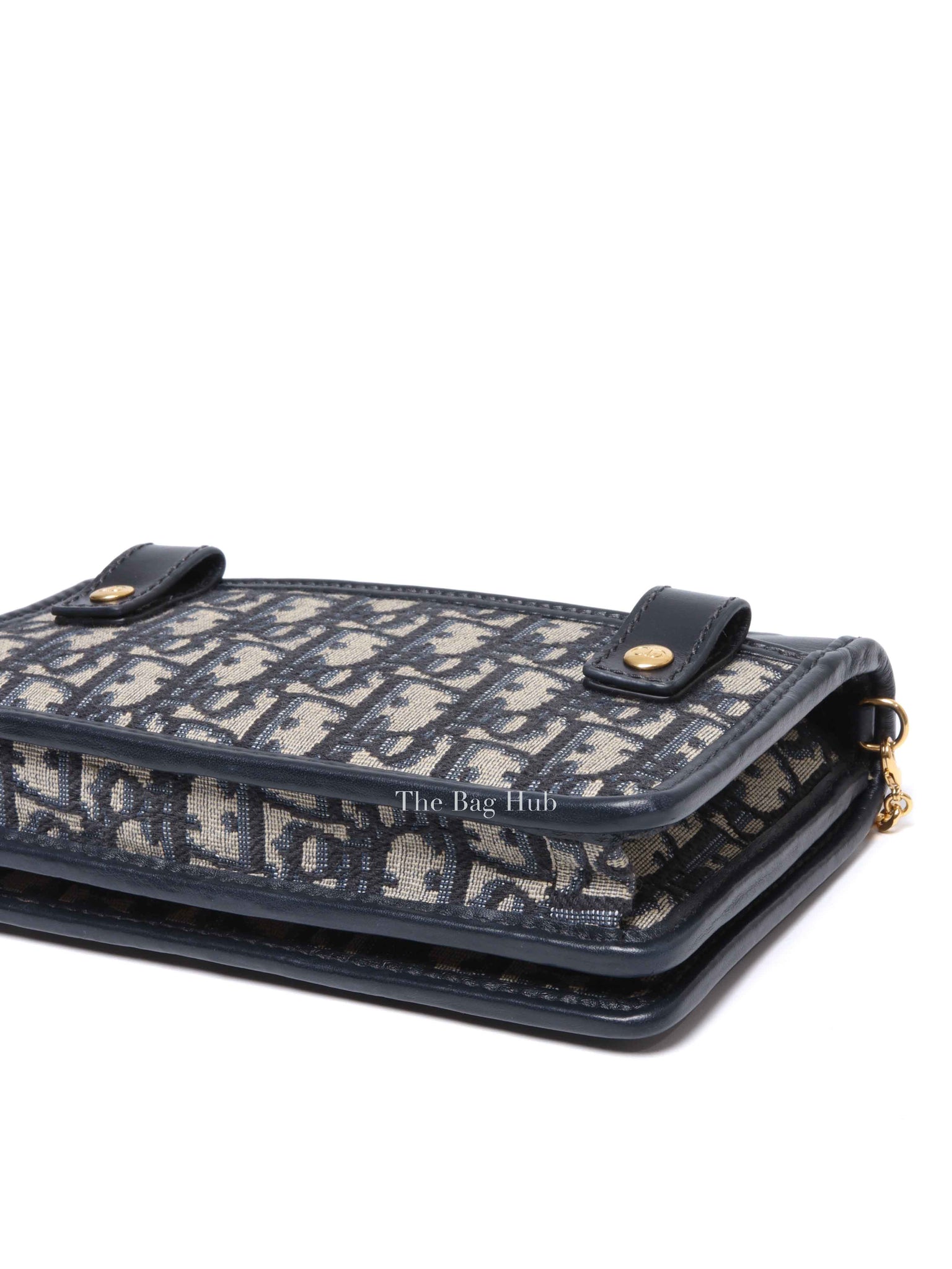 Dior Blue Oblique Jacquard 2-in-1 30 Montaigne Pouch