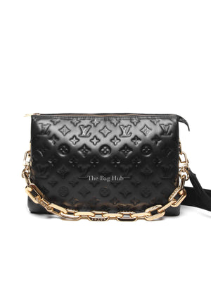 Louis Vuitton Black Leather Coussin MM Bag