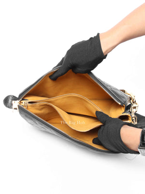 Louis Vuitton Black Leather Coussin MM Bag