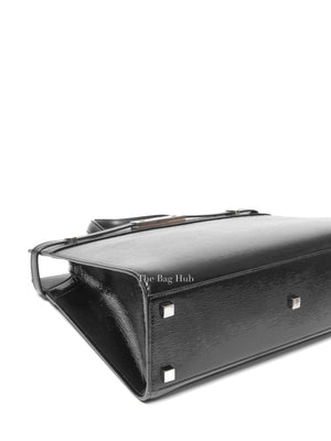 Saint Laurent Black Patent Small Manhattan Shopper Tote Bag