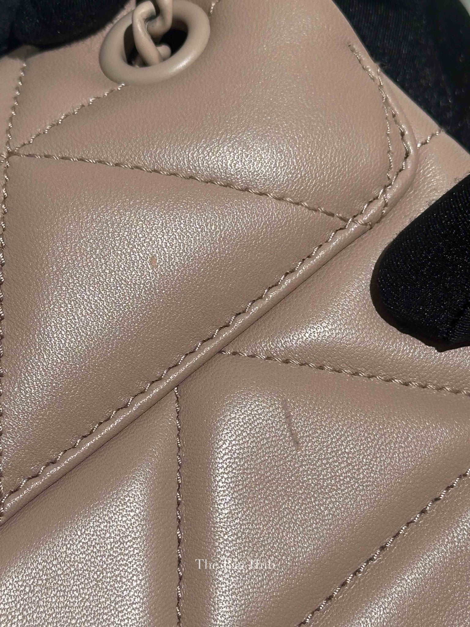 Prada Cipria Nappa Triangle Stitched Small Spectrum Flap Bag