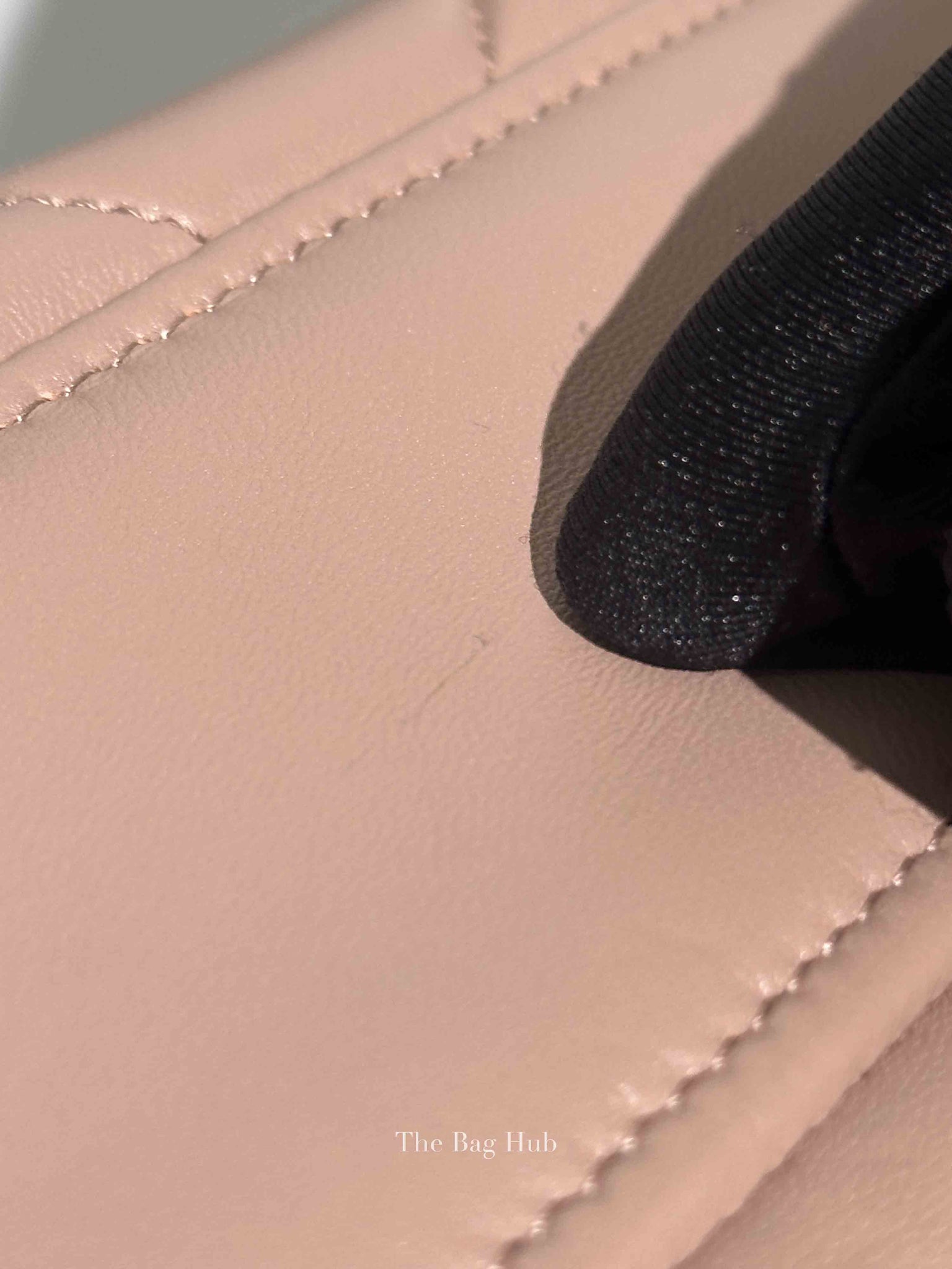 Prada Cipria Nappa Triangle Stitched Small Spectrum Flap Bag