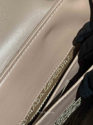 Prada Cipria Nappa Triangle Stitched Small Spectrum Flap Bag