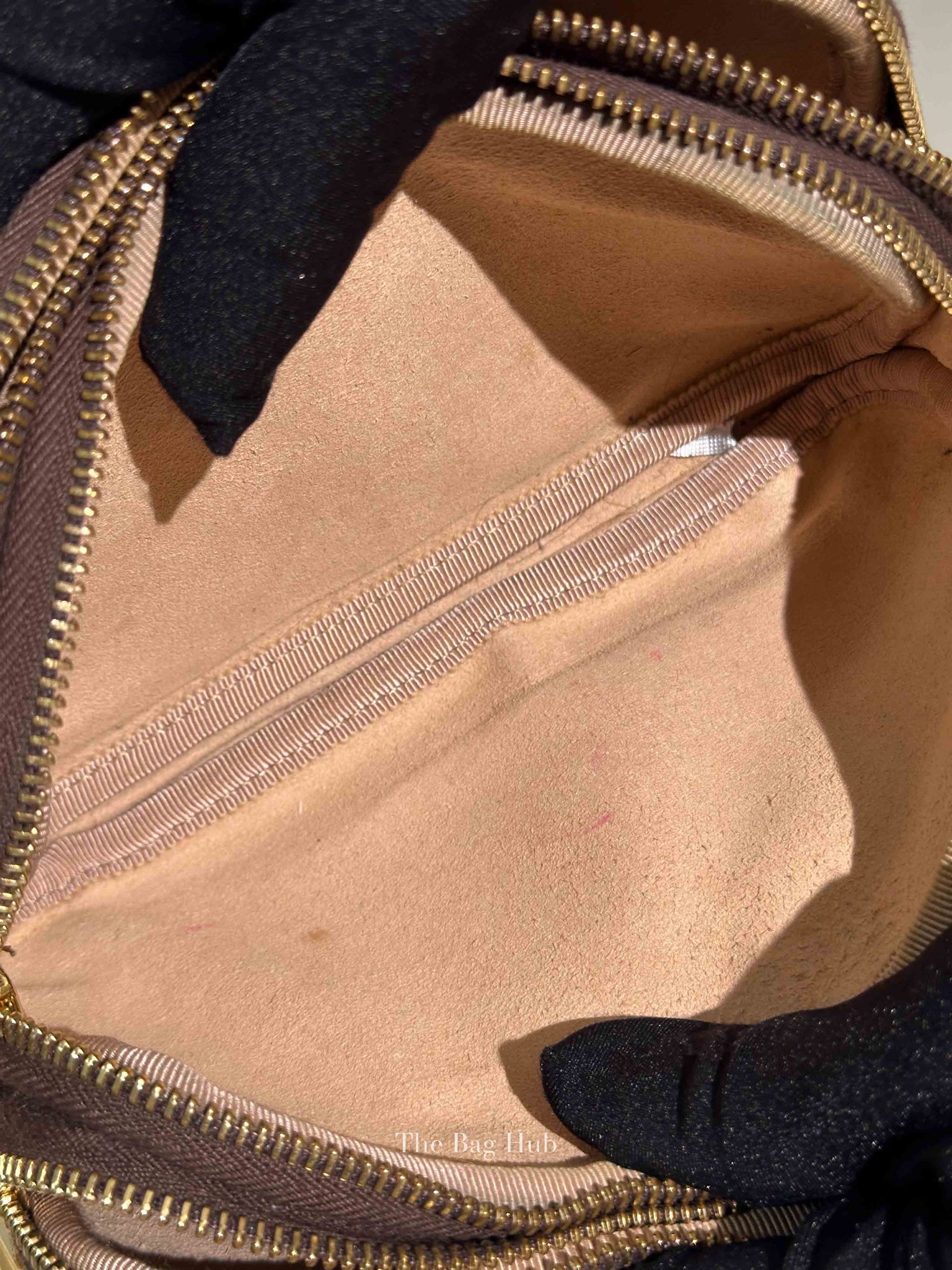 Gucci Brown/Ebony GG Supreme Ophidia Triple Zip Crossbody Bag