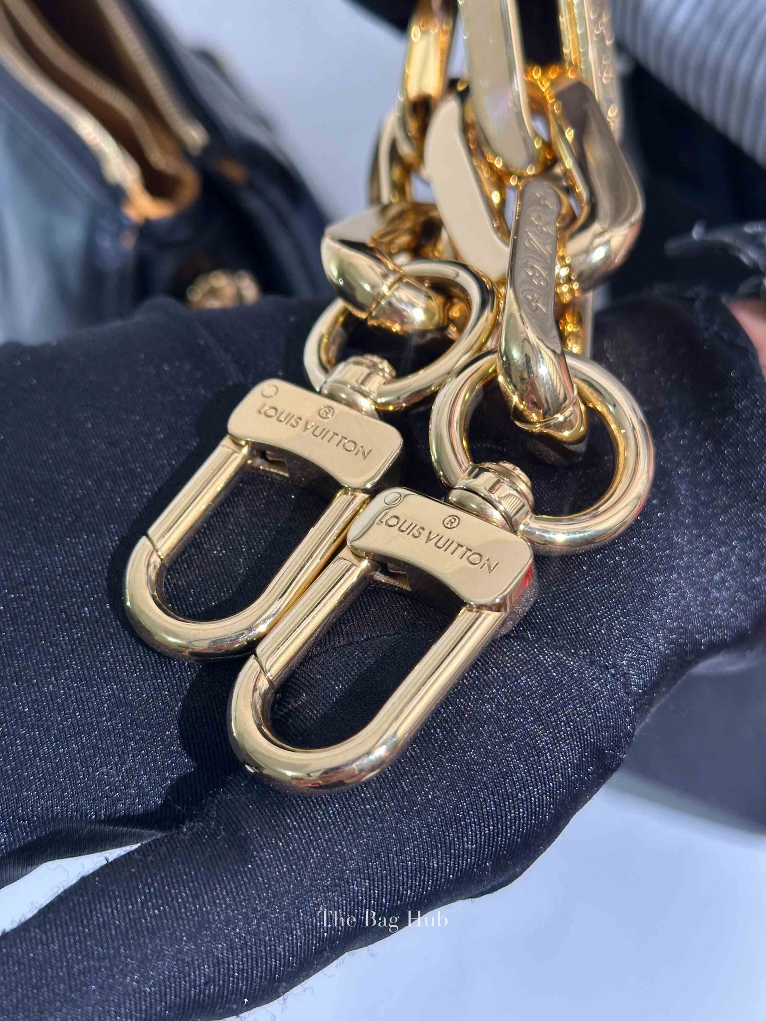 Louis Vuitton Black Leather Coussin MM Bag