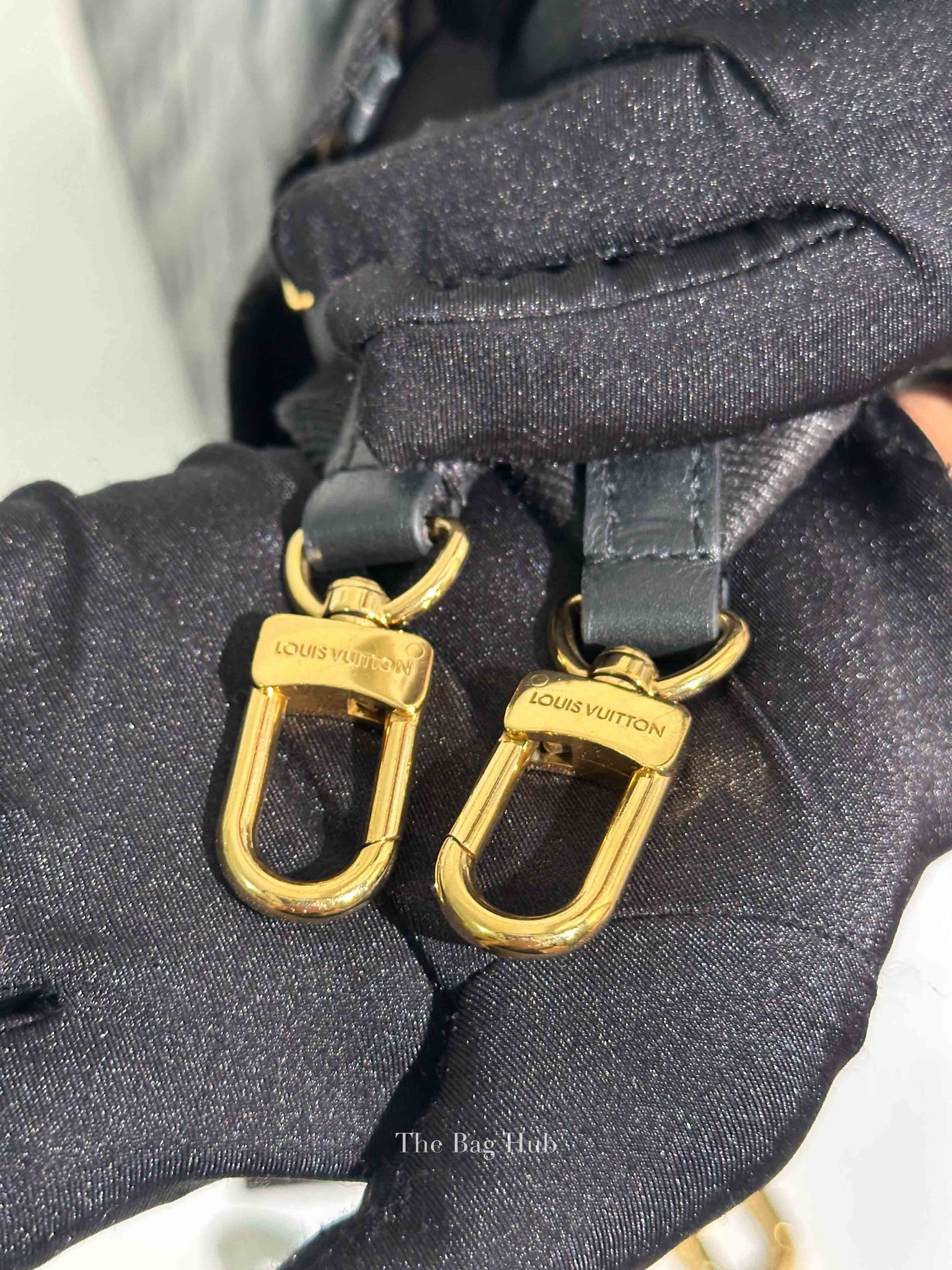 Louis Vuitton Black Leather Coussin MM Bag