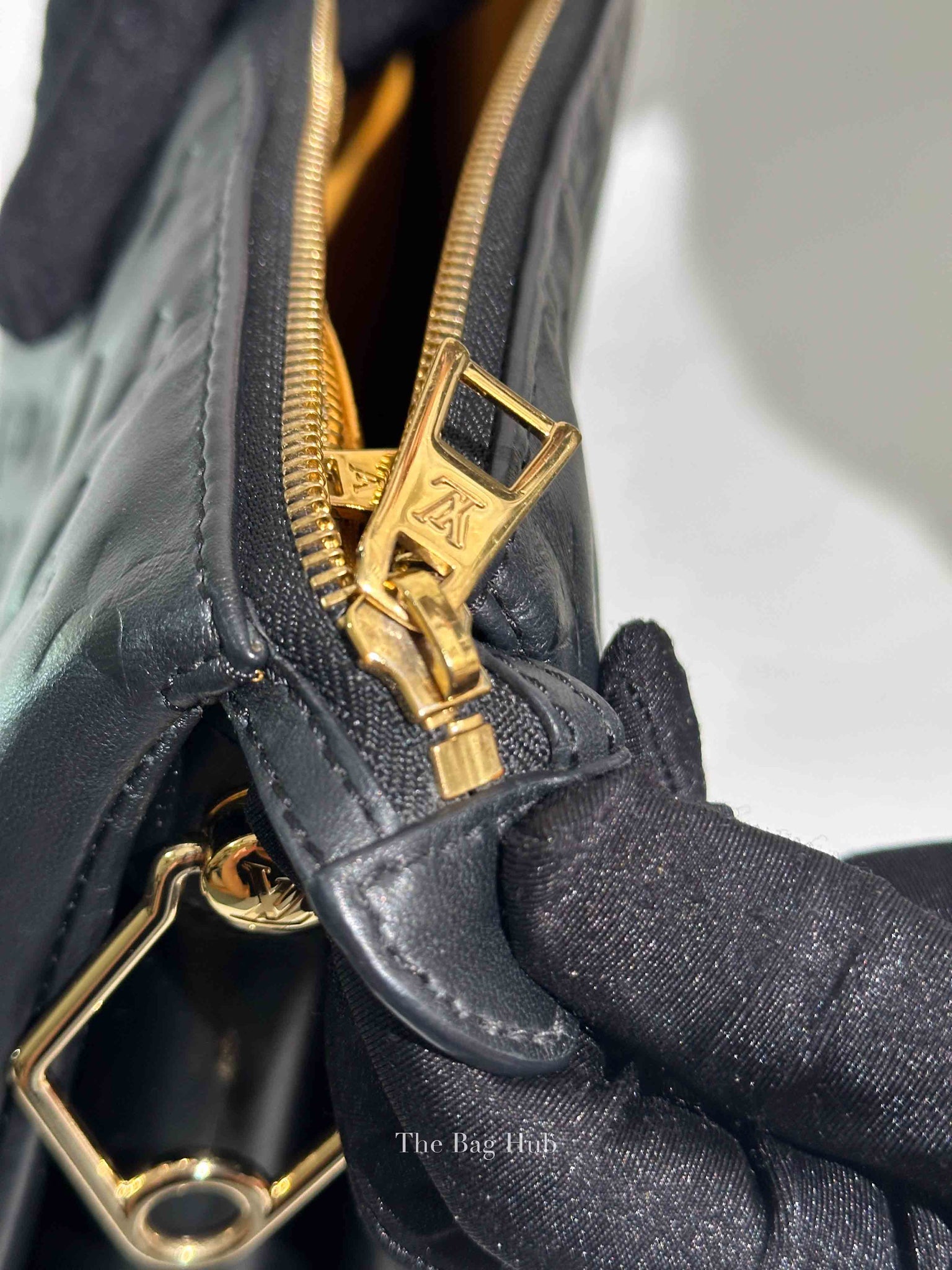Louis Vuitton Black Leather Coussin MM Bag