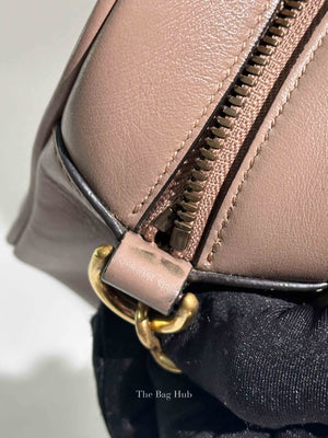 Gucci Dusty Pink Leather Matelasse GG Marmont Chain Small Shoulder Bag