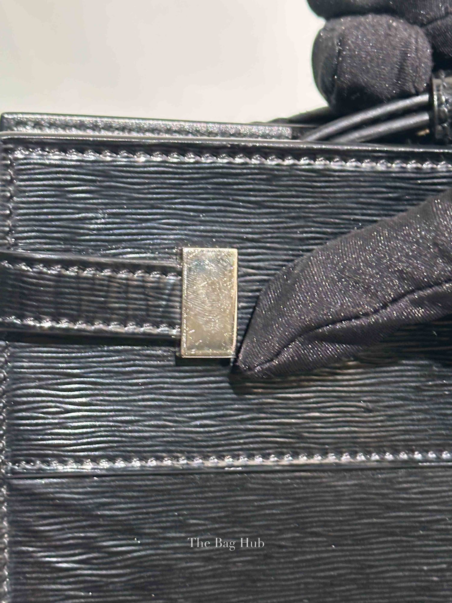 Saint Laurent Black Patent Small Manhattan Shopper Tote Bag