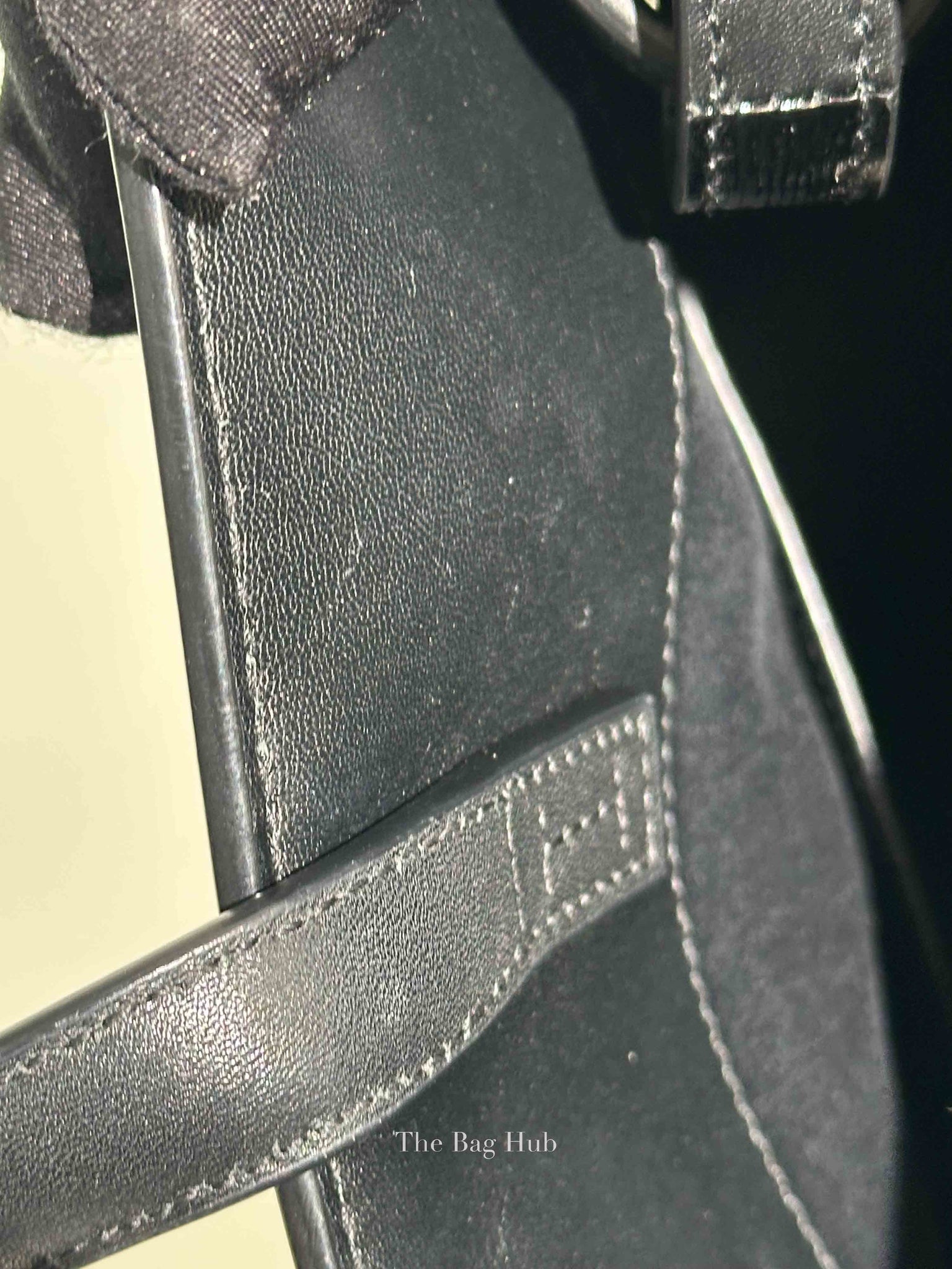 Saint Laurent Black Patent Small Manhattan Shopper Tote Bag