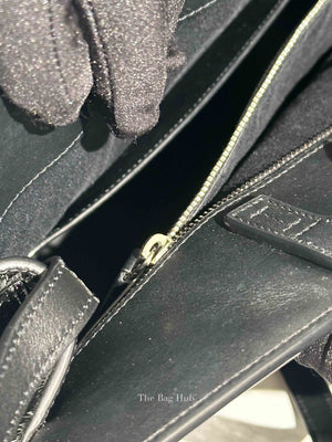 Saint Laurent Black Patent Small Manhattan Shopper Tote Bag