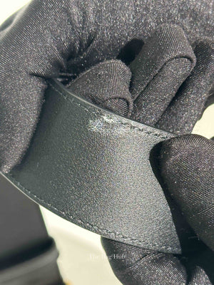 Gucci Black Leather GG Marmont 40mm Belt Size 85