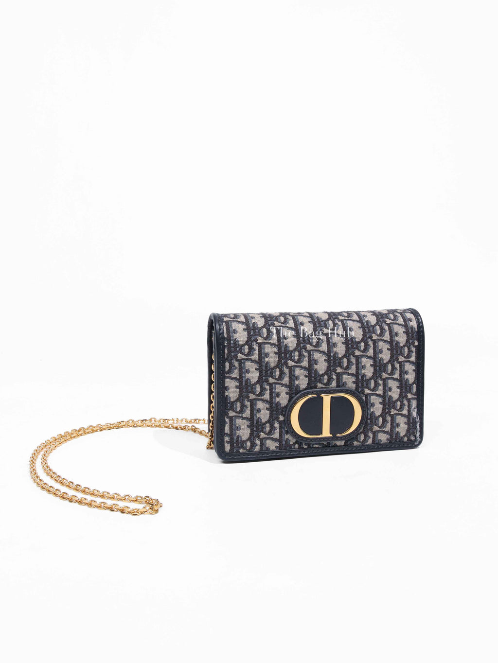 Dior Blue Oblique Jacquard 2-in-1 30 Montaigne Pouch