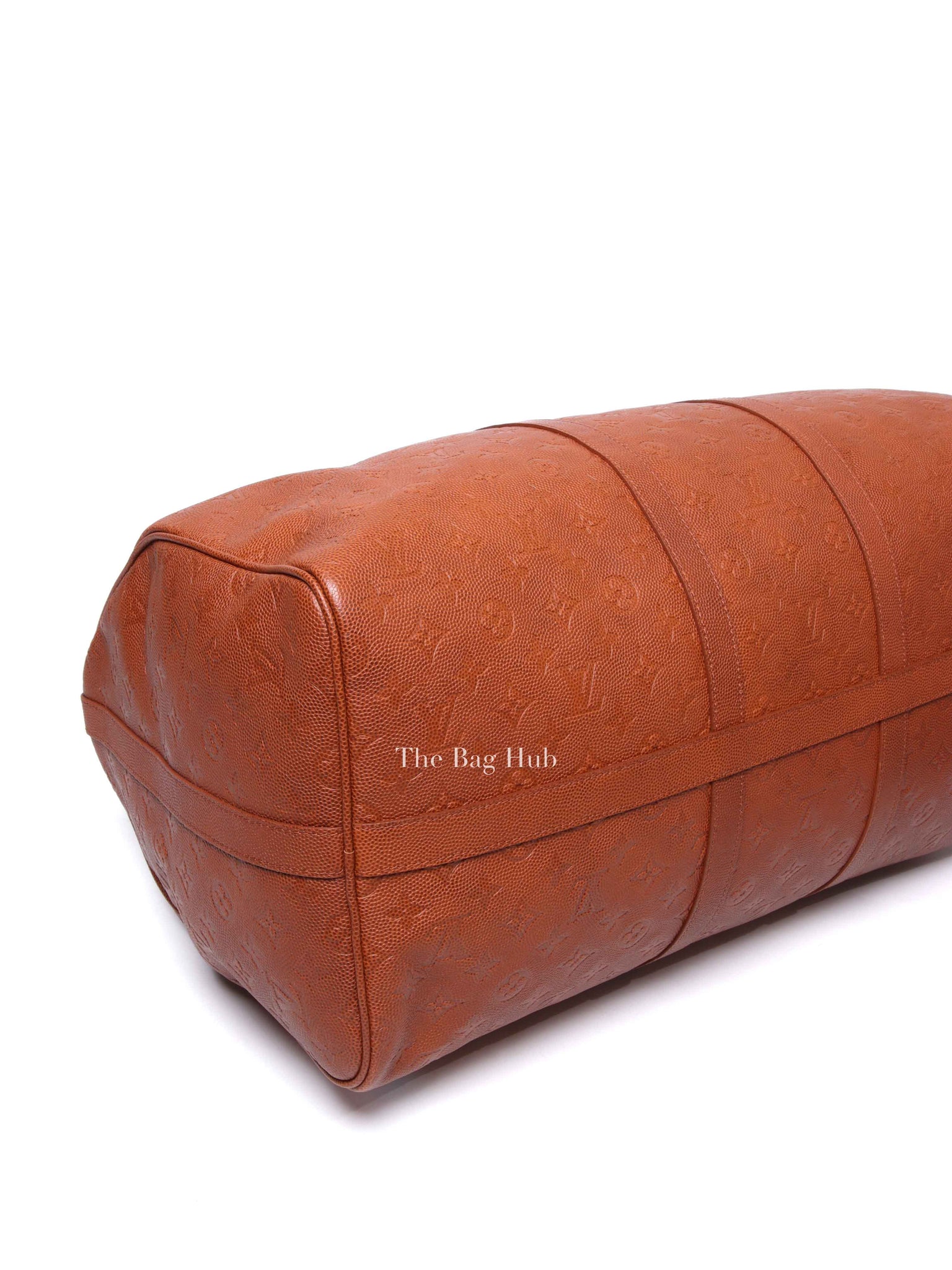 Louis Vuitton X NBA Ball Brown Grain Cowhide Monogram Embossed Keepall 55 Bag