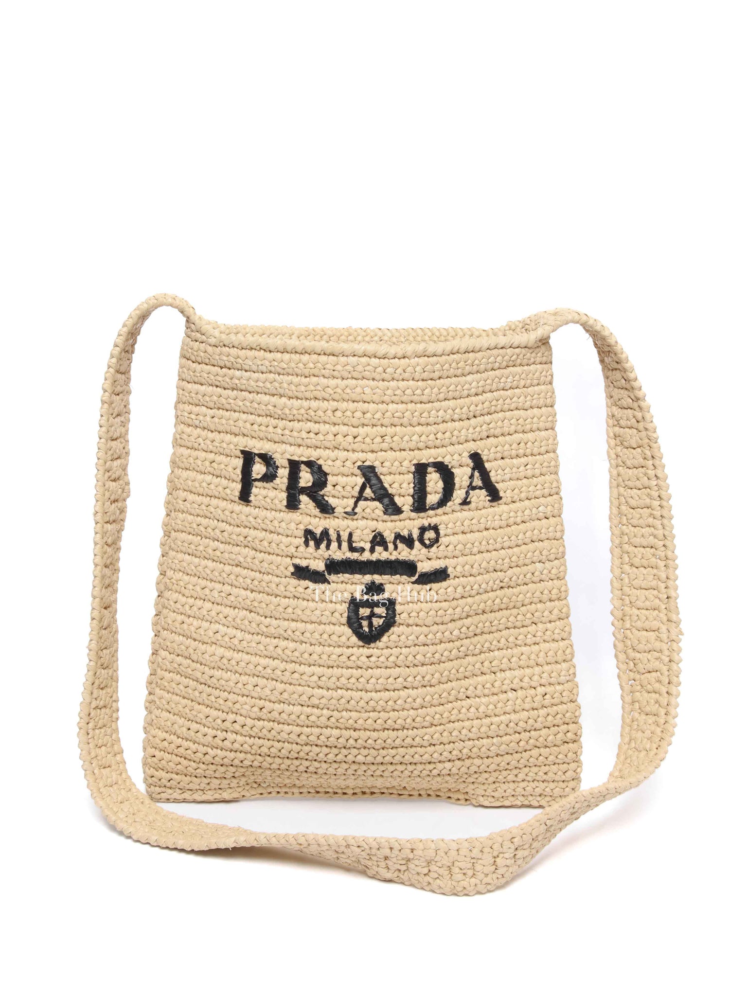 Prada Natural Raffia Shoulder Bag