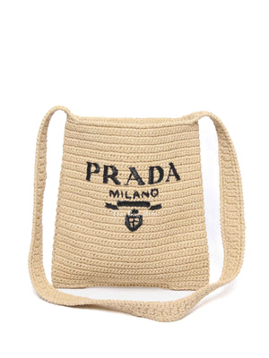 Prada Natural Raffia Shoulder Bag