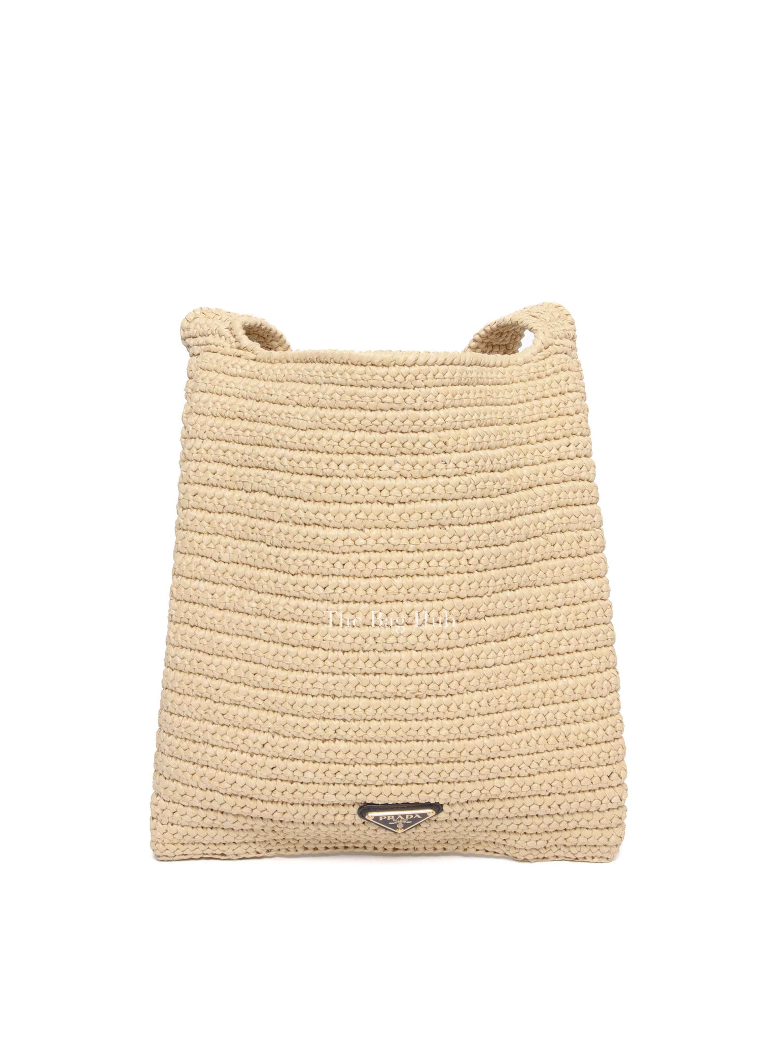 Prada Natural Raffia Shoulder Bag