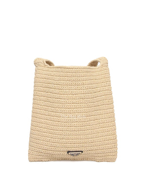Prada Natural Raffia Shoulder Bag