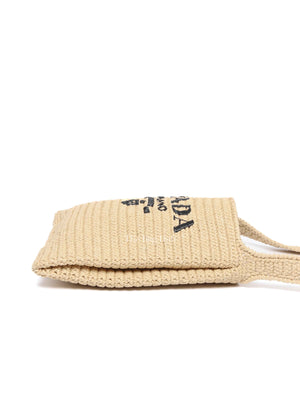Prada Natural Raffia Shoulder Bag