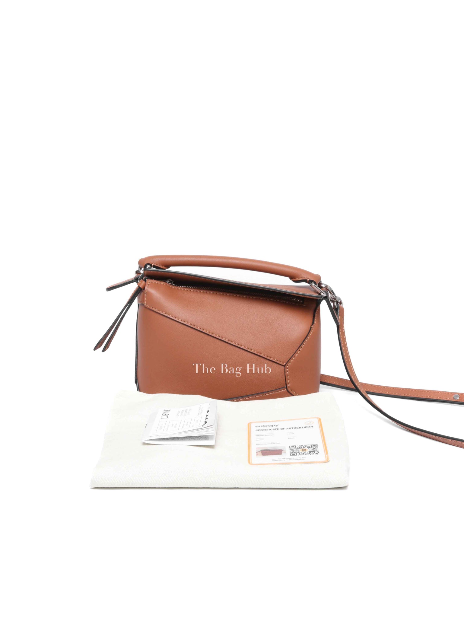 Loewe Tan Leather Mini Puzzle Bag