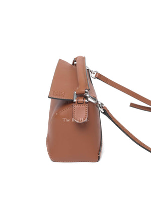 Loewe Tan Leather Mini Puzzle Bag