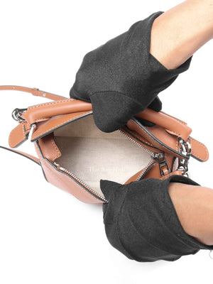 Loewe Tan Leather Mini Puzzle Bag
