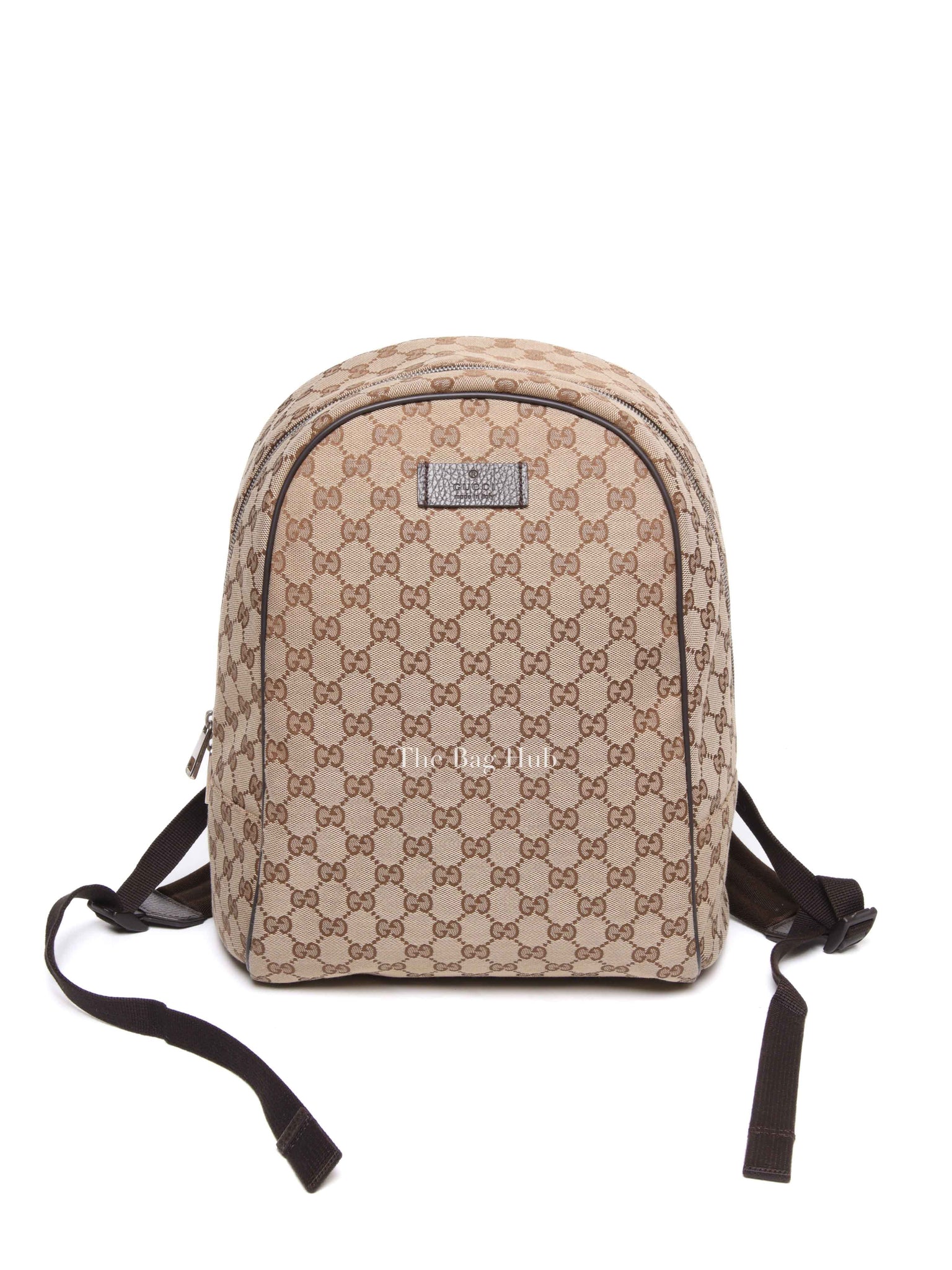Gucci Beige Brown Monogram Canvas Backpack