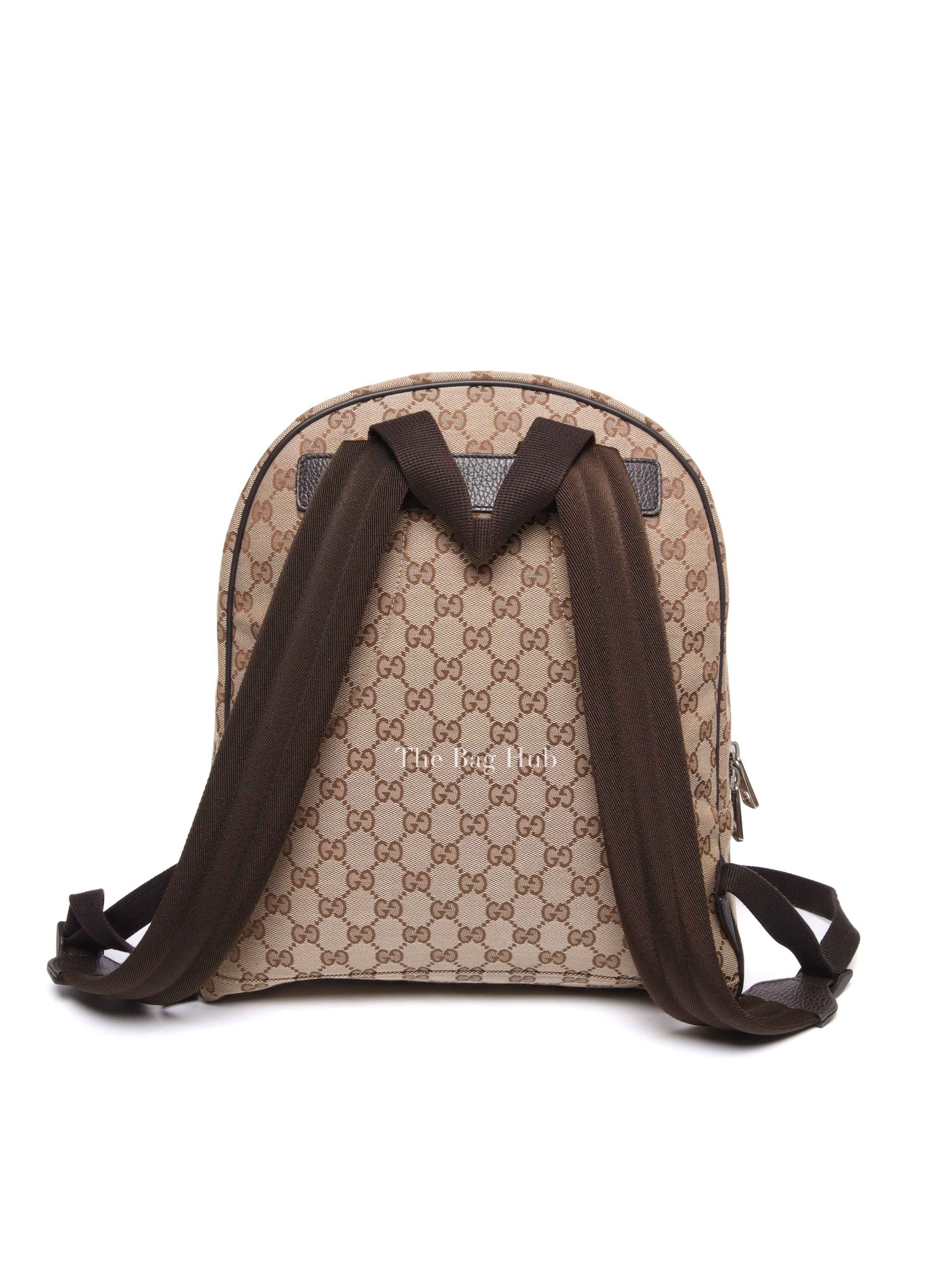 Gucci Beige Brown Monogram Canvas Backpack