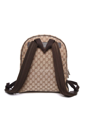 Gucci Beige Brown Monogram Canvas Backpack