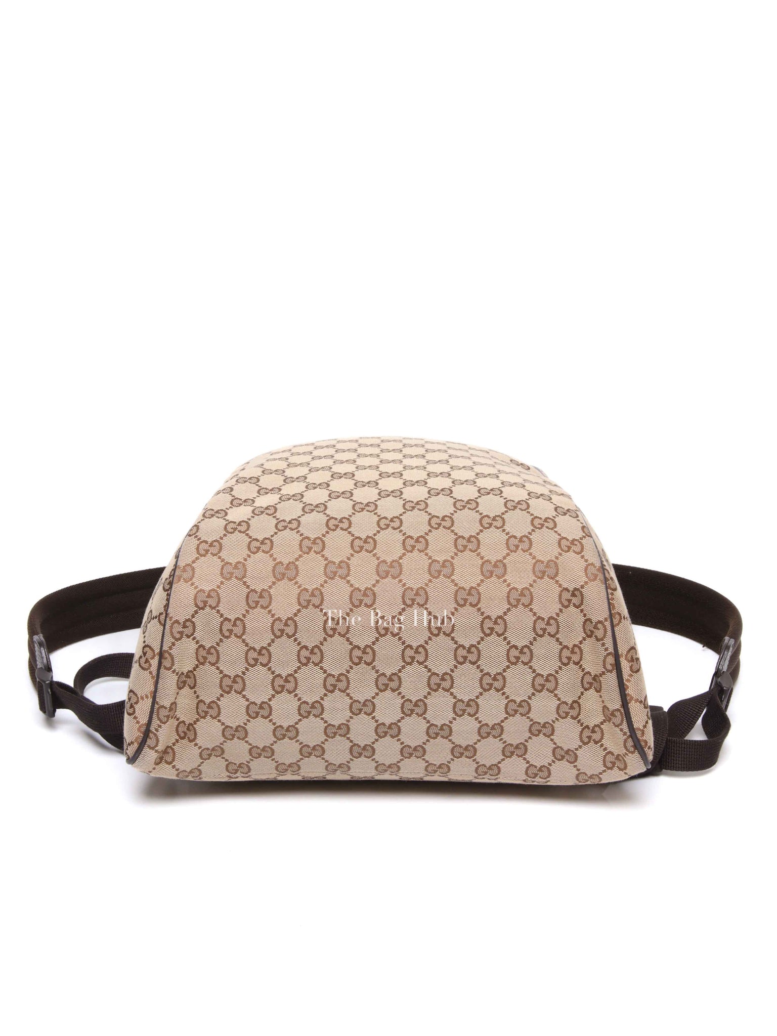 Gucci Beige Brown Monogram Canvas Backpack